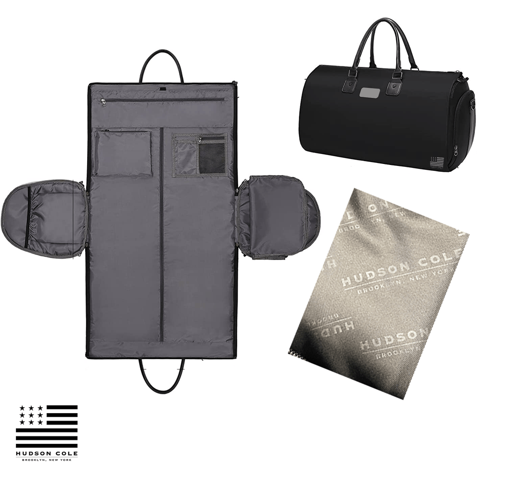 CANVAS GARMENT BAG & DUFFEL TOTE (2-in-1) - Hudson Cole BKNY - Luggage